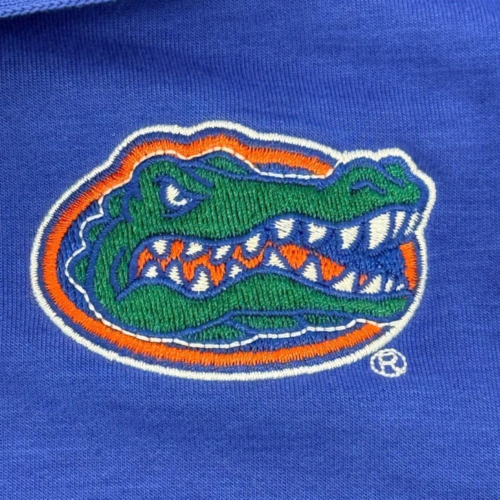 Jordan Florida Gators Dri-FIT Short Sleeve Polo Shirt Jumpman Logo Mens XL Blue
